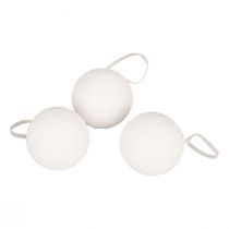 kohteita Lumipallokoristeet koristeellinen ripustin lumi keinotekoinen Ø7,5cm 6 kpl