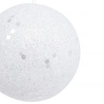 Koristeellinen lumipallo ripustettavaksi Ø6cm 12kpl