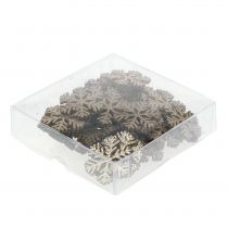 kohteita Lumihiutalekulta Joulukoristeet Ø4cm 48 kpl