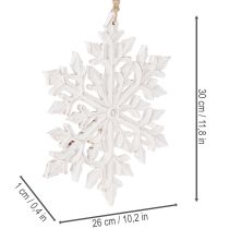 kohteita Suuri koristeellinen lumihiutale, riippuva koriste, 30 cm
