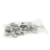 kohteita Puiset lumihiutaleet valko-harmaa. 7-12cm 6kpl