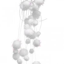 kohteita Snowball Garland Winter Garland Snowflakes Valkoinen 72cm