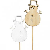 kohteita Kukkatulppa Joulukoristeita lumiukko puu 7cm 12kpl