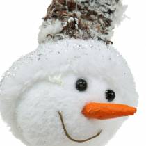 kohteita Koristehenkari lumiukon pää 9cm x 6cm 6kpl