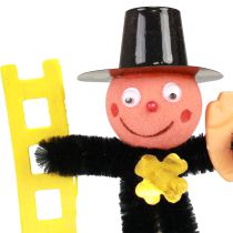 kohteita Nuohoojan kukkakoriste, uudenvuodenaaton onnenkalu, 17 cm, 24 palaa