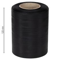 kohteita Musta surunauha 125 mm 25 m - Elegantti surunauha kukkakauppoihin ja koristeluun, asetaattinauha