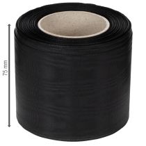 kohteita Musta surunauha 75 mm 25 m - asetaatti surunauha painatukseen ja koristeluun