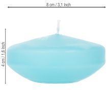 kohteita Kelluva kynttilä, pyöreä muoto, juhlakoristeisiin ja tapahtumiin, lampeen ja pöytäkoristeeseen, 8 cm, 8 kpl
