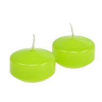Kelluvat kynttilät vihreät 4,5cm 8kpl