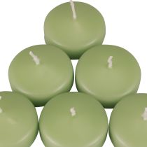 Kelluvat kynttilät vihreä Wenzel kynttilät pehmeä vihreä 30×50mm 8kpl