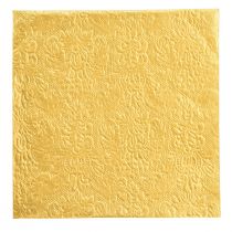 Lautasliinat Christmas Gold kohokuvioitu kuvio 33x33cm 15kpl