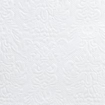 kohteita Lautasliinat Valkoinen Pöytäkoristelu Kohokuvio 33x33cm 15kpl