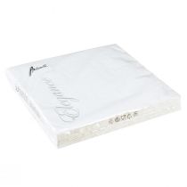 kohteita Lautasliinat Valkoinen Pöytäkoristelu Kohokuvio 33x33cm 15 kpl