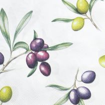 kohteita Lautasliinat oliiveilla kesäpöytäkoriste 33x33cm 20kpl
