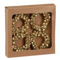 kohteita Lautasliinasormukset kultaiset metallikellot Ø5cm 8 kpl