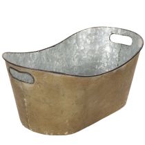 kohteita Ruukku- ja kylpytynnyrisetti, kuparinvärinen/valkoinen, P32,5cm/36,5cm/41,5cm