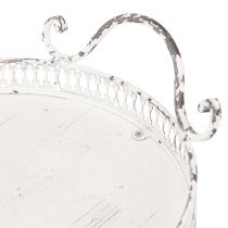 kohteita Shabby Chic ovaali tarjotin kahvoilla valkoinen 36/45cm 2 kpl sarja