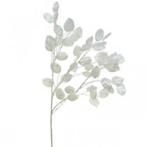 kohteita Deco Branch Silver Leaf White Lunaria Branch keinotekoinen oksa 70cm