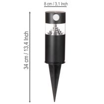 kohteita Aurinkokäyttöinen puutarhavalo liiketunnistimella, LED, 34 cm