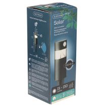kohteita Aurinkokäyttöinen puutarhavalo liiketunnistimella, LED, 34 cm
