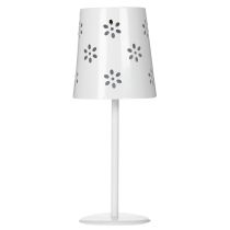 kohteita Aurinkokäyttöinen pöytävalaisin kukkakuviolla parvekkeen, terassin tai puutarhan valaistukseen, 28 cm
