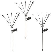 kohteita Aurinkokennovalot ulkokäyttöön LED-tikkuvalot lämmin valkoinen 70 cm 3 kpl