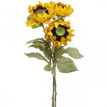 Keinotekoiset auringonkukat Sunflower Deco Drylook L60cm 3kpl