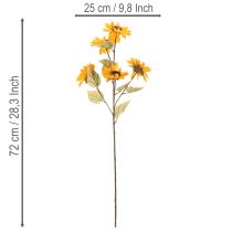 kohteita Keinotekoinen auringonkukka, elävän näköinen koriste, 72 cm, 2 kpl
