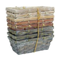 kohteita Sirukorisarja valkoinen, harmaa, ruskea 8 kpl 20cm x 11cm