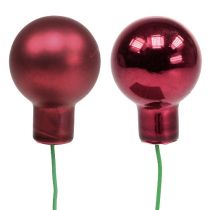kohteita Mini joulupallo punainen, vaaleanpunainen lasipeilimarjat Ø20mm 140 kpl
