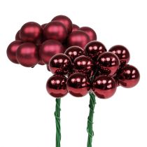 kohteita Mini joulupallo punainen, vaaleanpunainen lasipeilimarjat Ø20mm 140 kpl