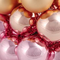 kohteita Peilimarjat lasipallot lanka aprikoosi pinkki Ø40mm 32 kpl