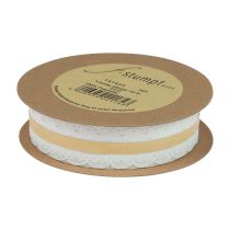 kohteita Pitsi nauha sydämet koriste nauha pitsi valkoinen 25mm 15m