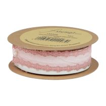 kohteita Pitsinauha häänauha nauha pitsi vanha pinkki 20mm 20m
