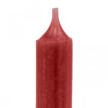 Sauvakynttilä punaiset kynttilät rubiininpunainen 120mm/Ø21mm 6kpl