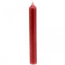 Sauvakynttilä punaiset kynttilät rubiininpunaiset 180mm/Ø21mm 6kpl