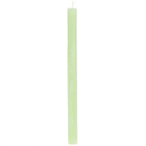 kohteita Suippenevat kynttilät yksiväriset limenvihreät​​​​​​​​ 21×240mm 12 kpl