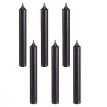 kohteita Kartio kynttilät kynttilät musta kynttilän koriste Ø21mm 170mm 6 kpl