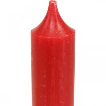 Tankokynttilät lyhyet kynttilät punainen koriste Joulu Ø21/110mm 6kpl