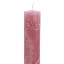 Kynttilät kiinteät vanha pinkki 34mm x 300mm 4kpl