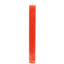 kohteita Suippenevat kynttilät yksivärinen oranssi 34mm x 300mm 4 kpl