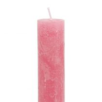Vaaleanpunaiset kynttilät 34mm x 240mm 4kpl