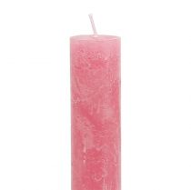 kohteita Vaaleanpunaiseksi värjätty kynttilänjalka 34mm x 240mm 4 kpl