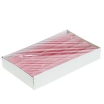 kohteita Vaaleanpunaiseksi värjätty kynttilänjalka 34mm x 300mm 4 kpl