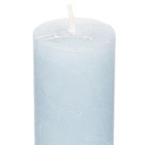 kohteita Sininen kartiokynttilä kynttilänjalkoihin ja pöytäkoristeeseen, 34x240mm, 4 kpl