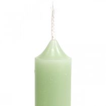 Kynttilät lyhyet vihreät kynttilät minttu Ø22/110mm 6kpl