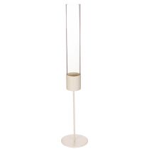 kohteita Kynttilänjalka lasisylinterillä ja metallijalustalla 50 cm