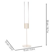kohteita Kynttilänjalka lasisylinterillä ja metallijalustalla 50 cm