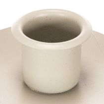 kohteita Kynttilänjalka koivupuisella jalustalla ja metallirenkaalla, 20 cm