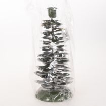 kohteita Kynttilänjalka joulukuusi vihreä metallinen koriste 28cm